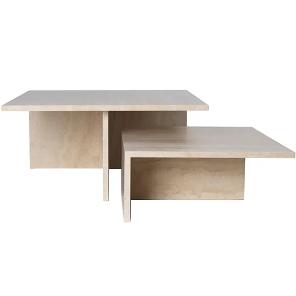 Distinct Grande Duo Sofabord 133x70 cm Cashmere