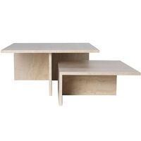 Distinct Grande Duo Sofabord 133x70 cm Cashmere