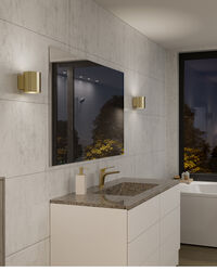 Evoke Vägglampa 120 mm Satin Brass