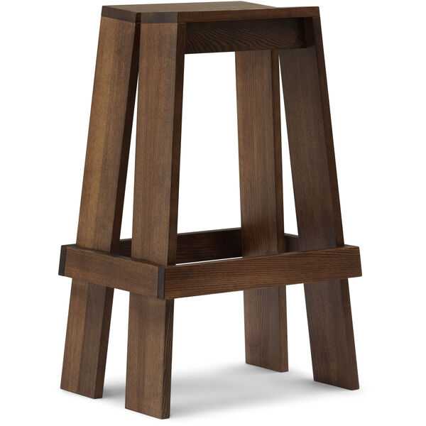 Let Barstol 75 cm Mørkmalt Ask