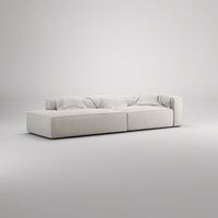 Grand 3-Seter Sofa åpen ende Venstre Moon White