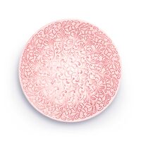 Lace Tallerken Ø20cm Lys Rosa