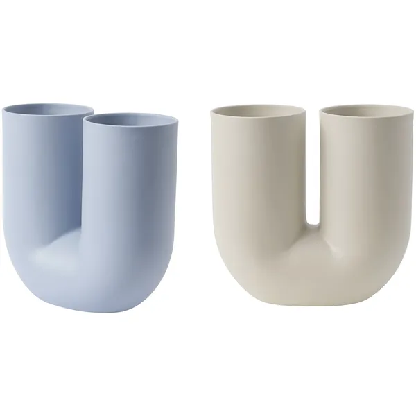 Kink Vase 26 cm Lyseblå