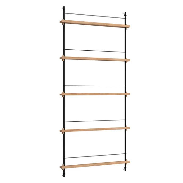 Magazine Hylle 85x188 cm Oak/Sort
