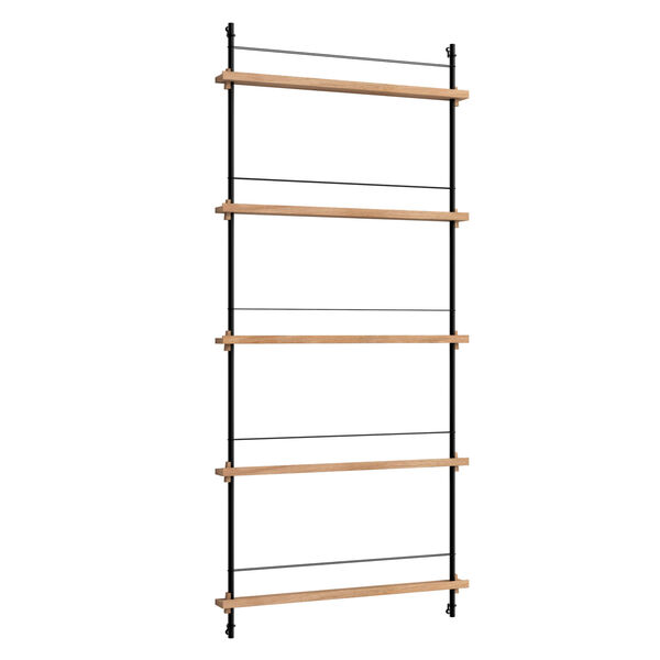 Magazine Hylle 85x188 cm Oak/Sort