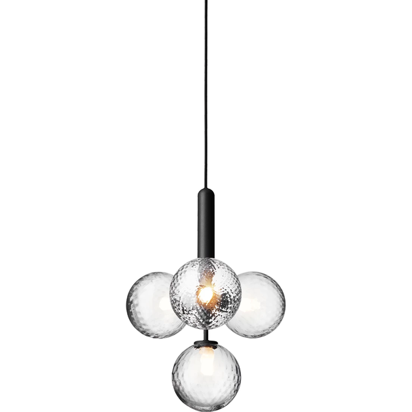 Miira 4 Ljuskrona Rock Grey / Klar