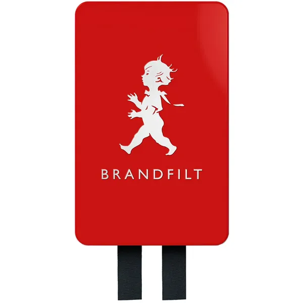 Brandfilt Design Röd