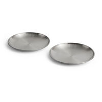 Outdoor Market Steel Plate Set of 2 Medium