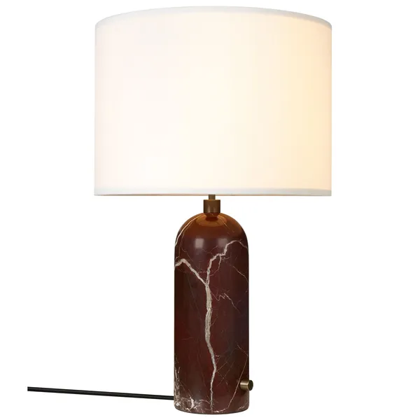 Gravity Table Lamp Big Maroon / White