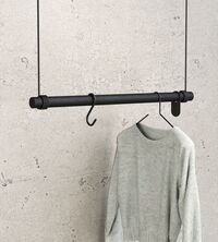 Swing Tøjstativ 50cm Sort/Sort Læder