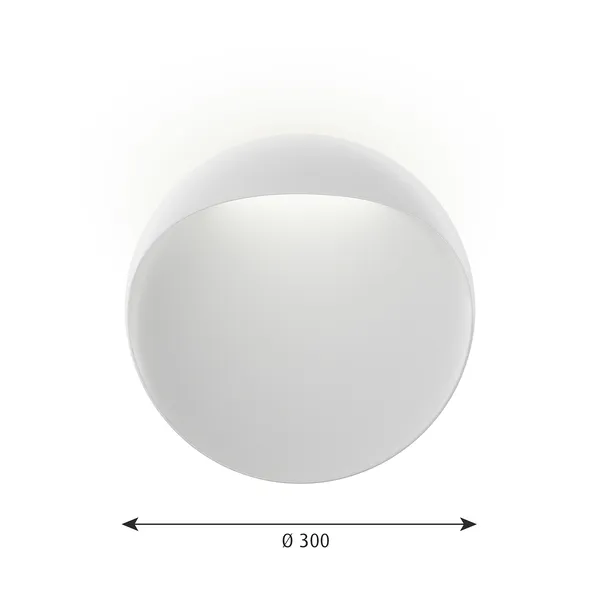 Flindt Vegglampe Ø200 LED 2700K Hvit