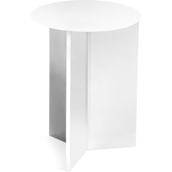 Slit Bord Stål Ø35 cm Hvidt