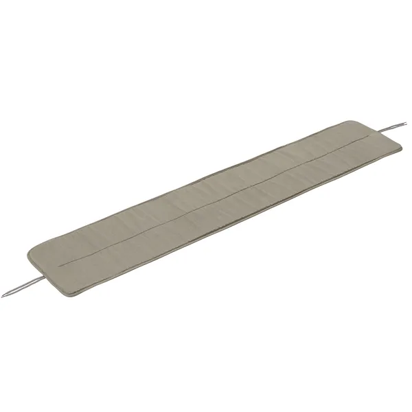 Linear Sædepude Til Bænk 170 cm Lysegrå