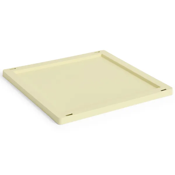 Colour Crate Plastic Medium Square / Cube Lokk Light Yellow