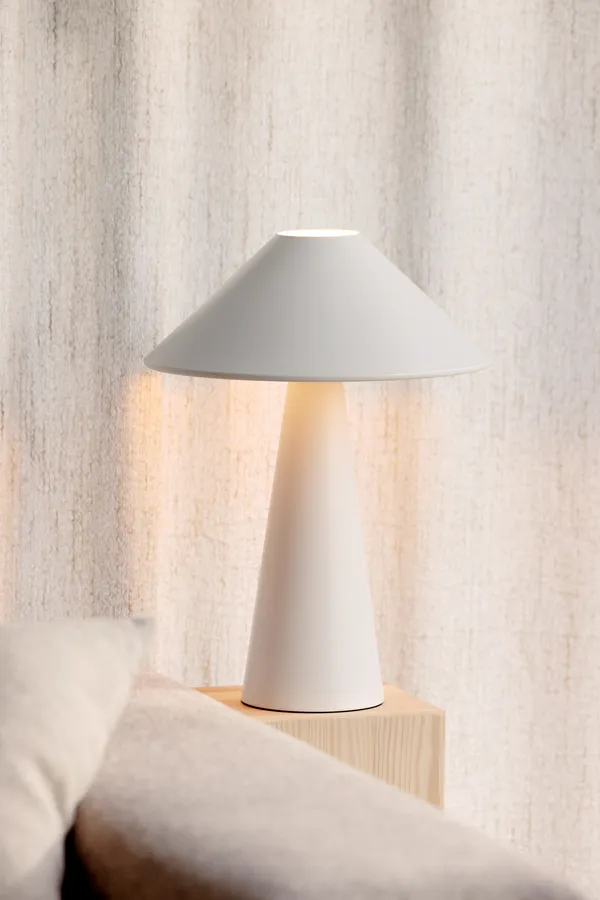 Cannes Bordlampe Hvid