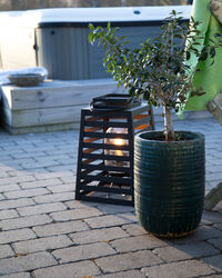 Yankton table/Floor lamp IP44 Sand Black