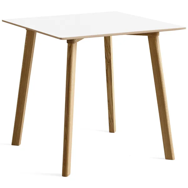 CPH Deux 210 2.0 Bord 75x75 cm Pearl White / Vannbasert Lakkert Eik