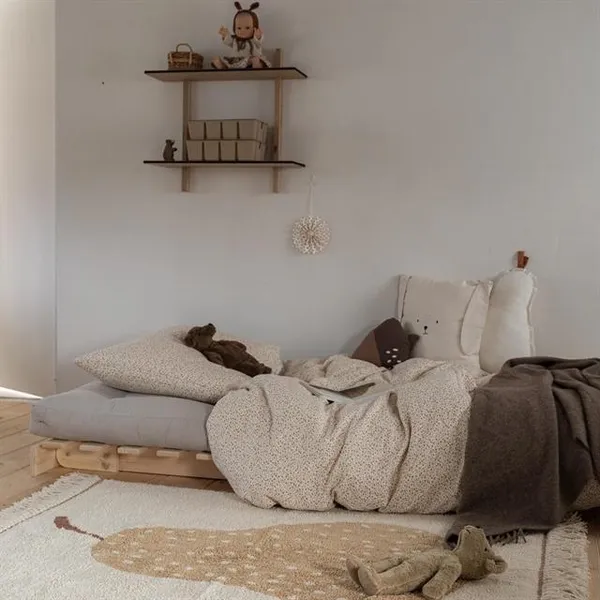 Roots 90 Loungefåtölj Furu / Beige