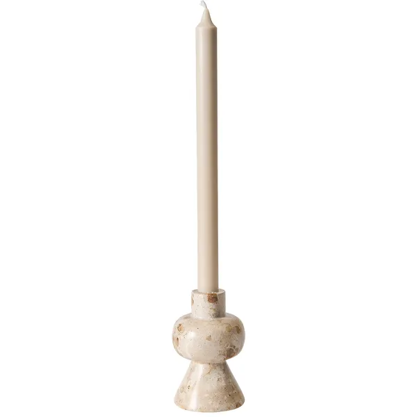 Vita Kynttilänjalka 12 cm Seashell