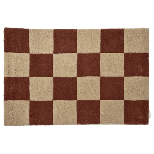 Square Ovimatto 60x90 cm Terracotta / Luonnollinen