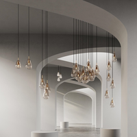 Anoli 3 Lysekrone Nordic Gold / Guld