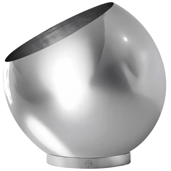 Globe Urtepotte Ø37 cm Sølv