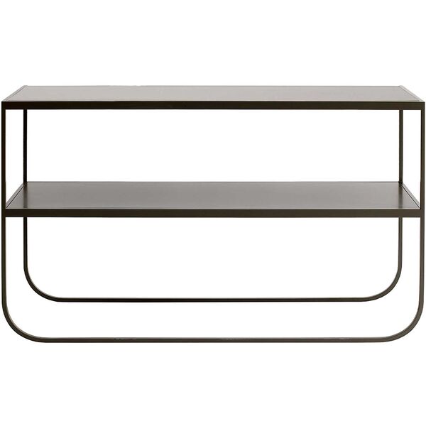 Tati Console 120 Lacquered Glass Top Char