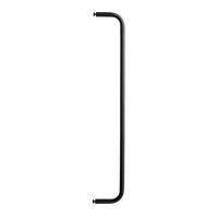 String Tanko Metallihyllylle 53 cm Musta