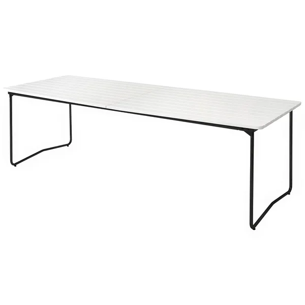 B31 Bord 92x230 Cm Vitlackerad Ek / Svart