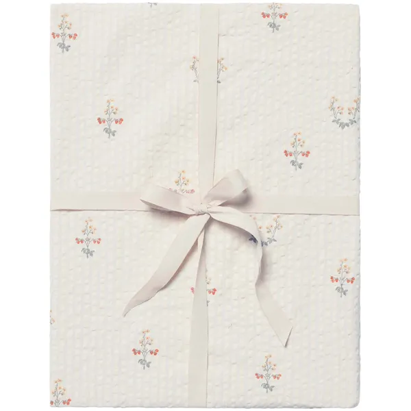 La Fraise Seersucker Fitted Sheet Double 160x200 cm