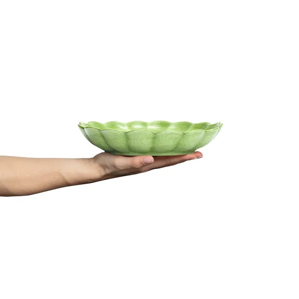 Oyster Skål 24 cm Grøn