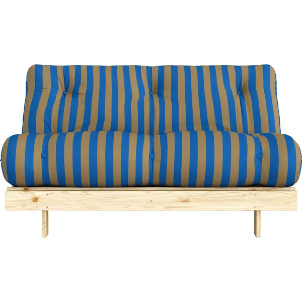 Roots Sovesofa 140x200 cm Brun / Blå