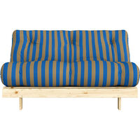 Roots Sovesofa 140x200 cm Brun / Blå
