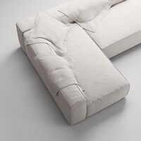 Grand Loungesofa 3-Pers åben ende Højre Moon White