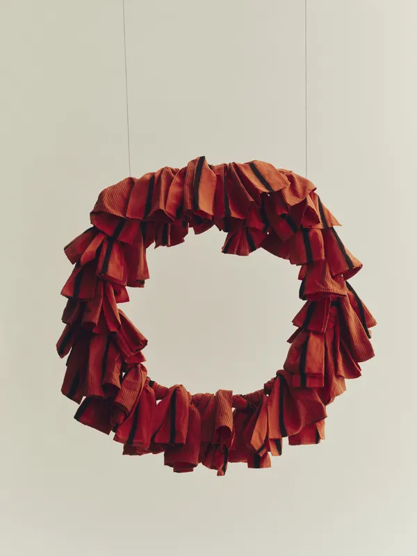 Linear Viskestykke 52x80 cm Warm Red