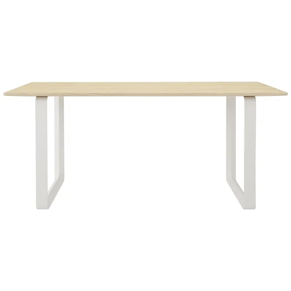 70/70 Bord 85x170 cm Solid Eik / Hvit