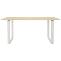 70/70 Bord 85x170 cm Solid Eik / Hvit