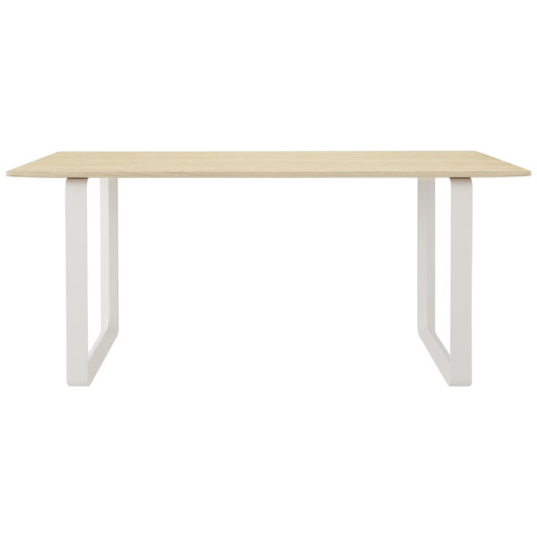 70/70 Bord 85x170 cm Massiv Eg / Hvidt