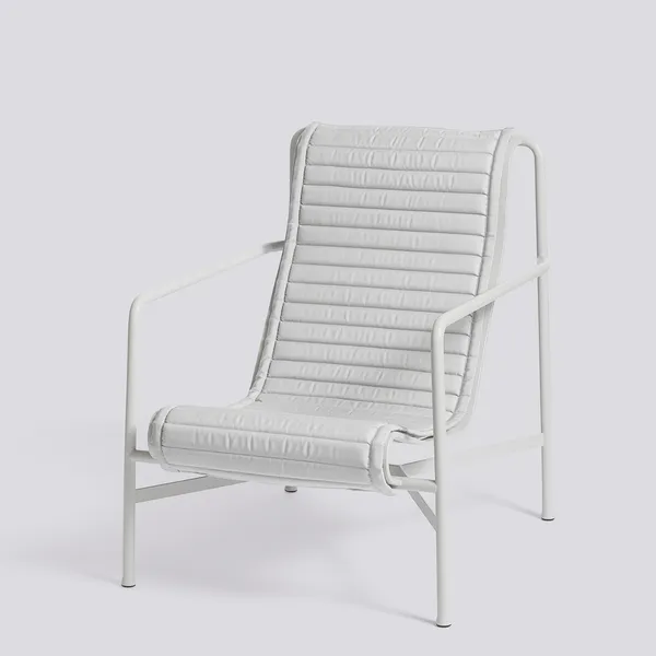 Palissade Tyyny Tikattu Lounge-tuoli Korkea Sky Grey