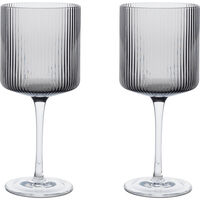 Ripple Rödvinsglas 2-pack Smoked Grey