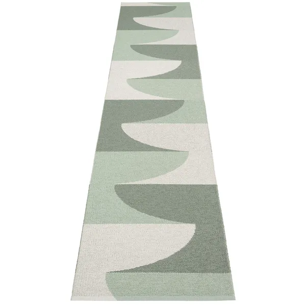 Hill Matta 70x360 cm Army / Misty Mint / Fossil Grey