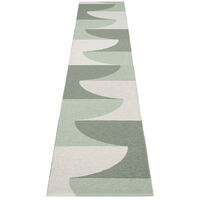 Hill Matta 70x360 cm Army / Misty Mint / Fossil Grey