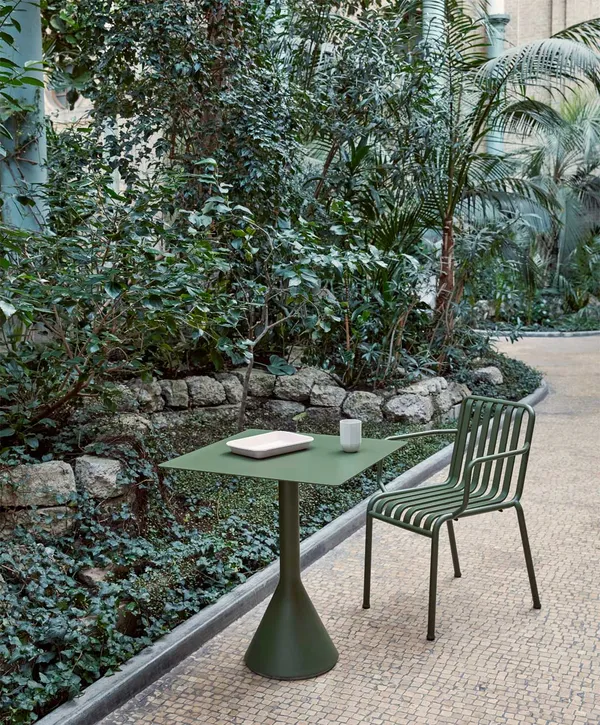 Palissade Cone Bord 65x65 cm Olive