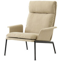 Muno LN17 Loungestol Høy Rygg Med Armlener Warm Black / Clay 0007