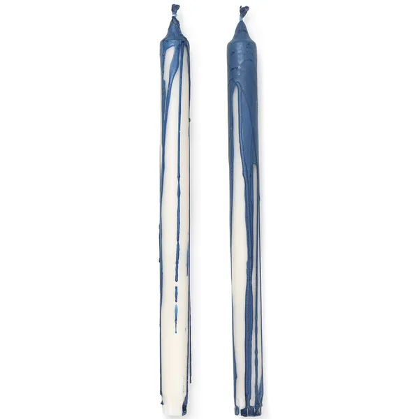 Dryp Stearinlys 30 cm 2-pak Deep Blue