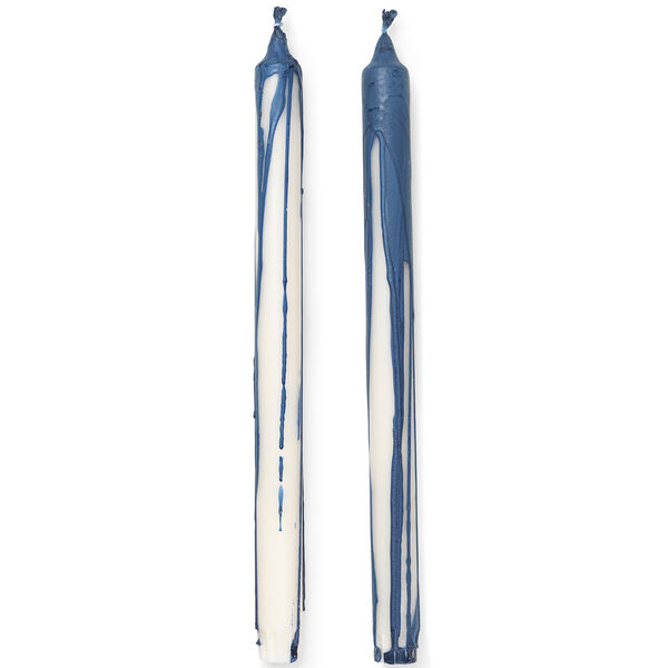 Dryp Stearinlys 30 cm 2-pk Deep Blue