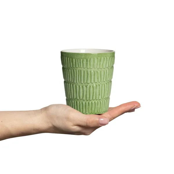 Stripes Mugg 30 cl Grön