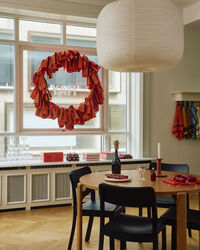 Linear Viskestykke 52x80 cm Warm Red