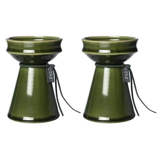 Løkvase H12 cm 2-pk