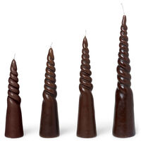 Twisted Stearinlys 4-pak Brune